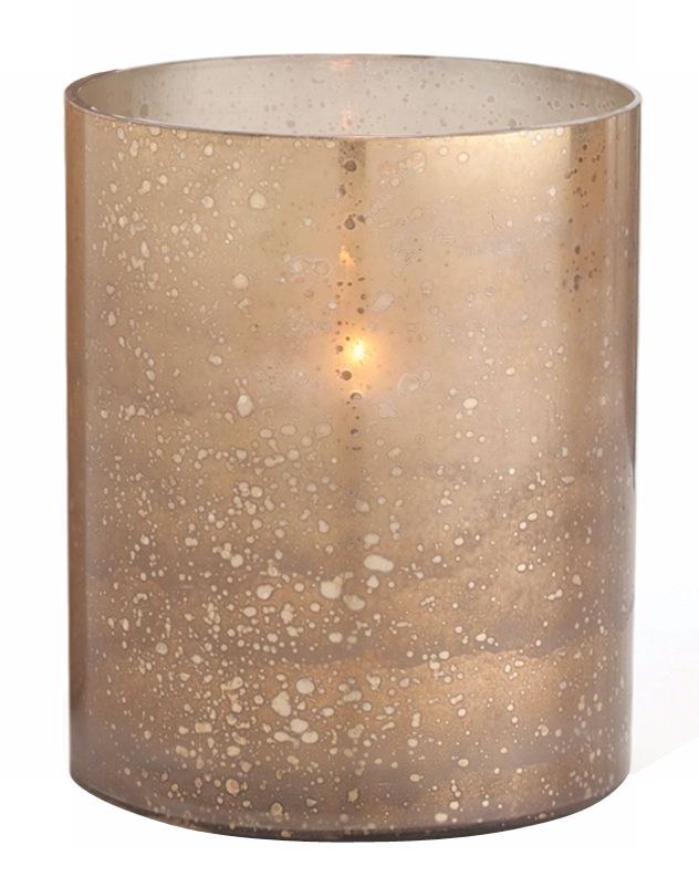 Hagar Short Glass Hurricane Candle Holder