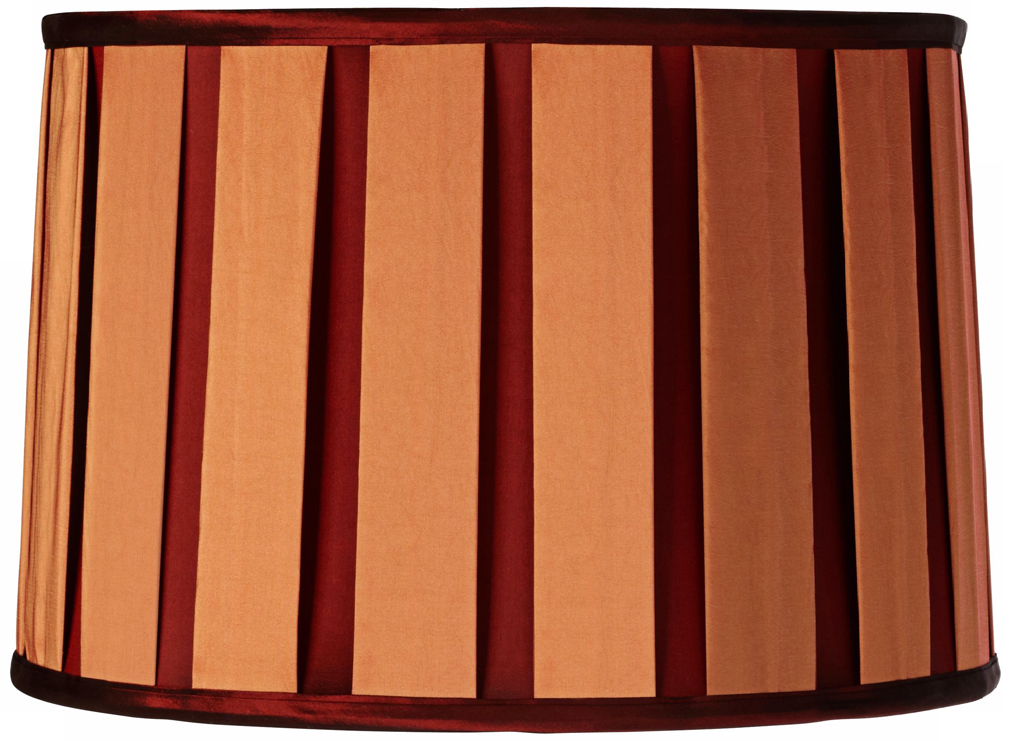 Orange Float Drum Shade 13x14x9 1/2 (Spider)