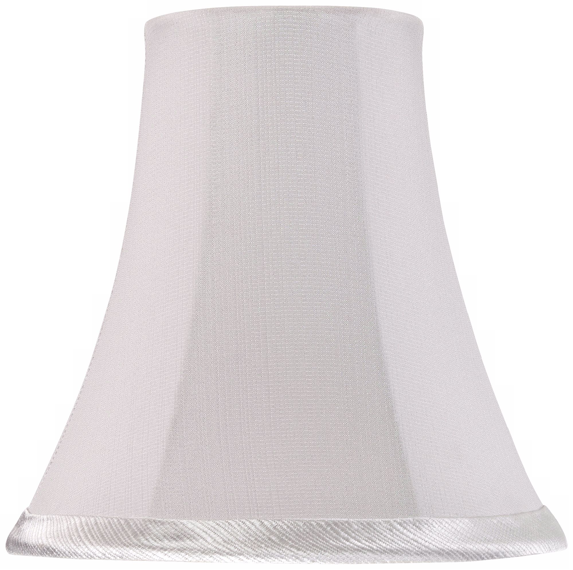 Gray Satin Bell Shade 3x6x6 (Clip-On)