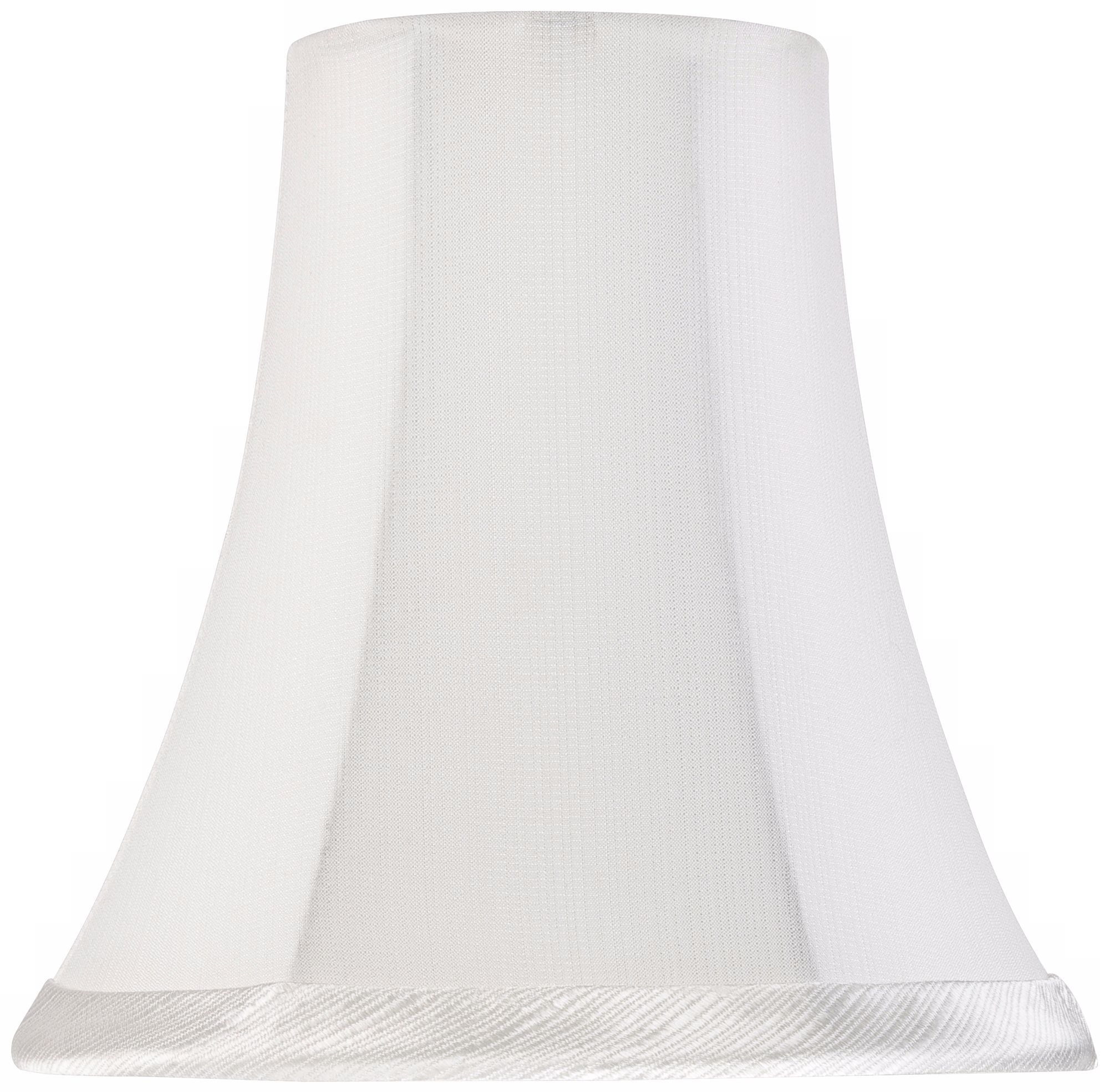 White Satin Bell Shade 3x6x6 (Clip-On)
