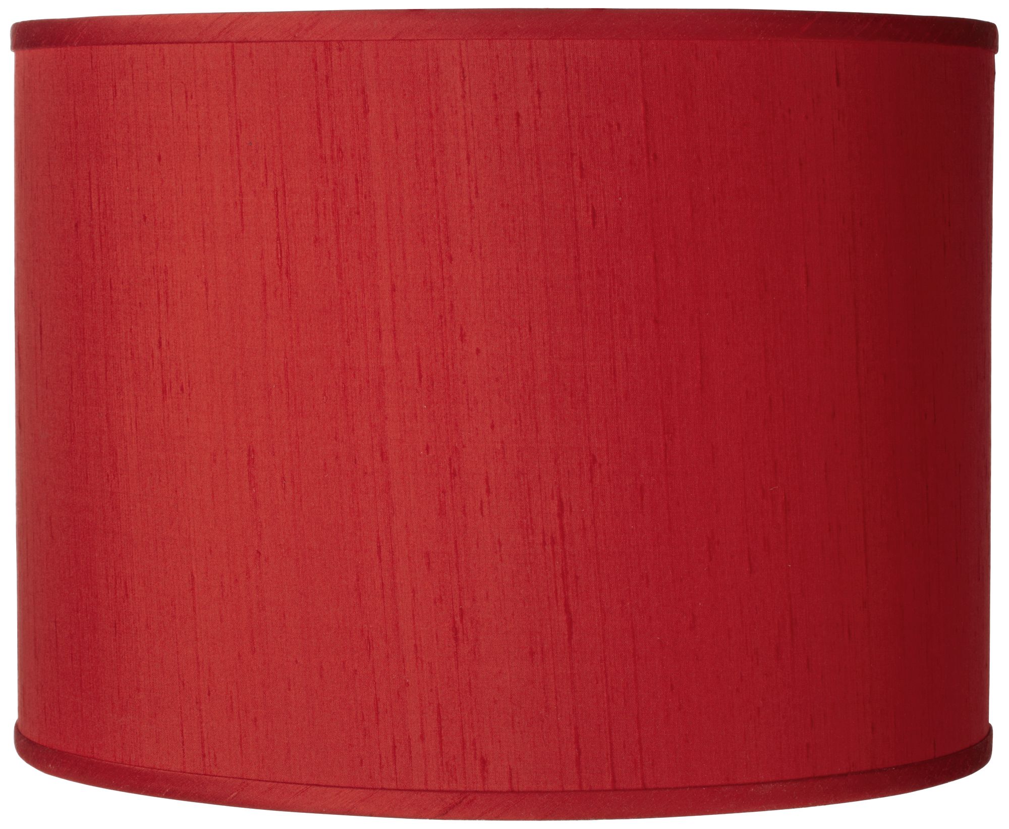 China Red Silk Dupioni Shade 13.5X13.5X10 (Spider)
