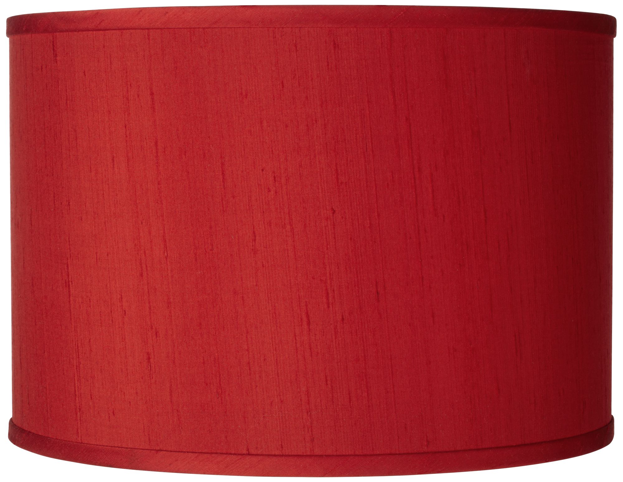 China Red Silk Dupioni Shade 12x12x8.5 (Spider)