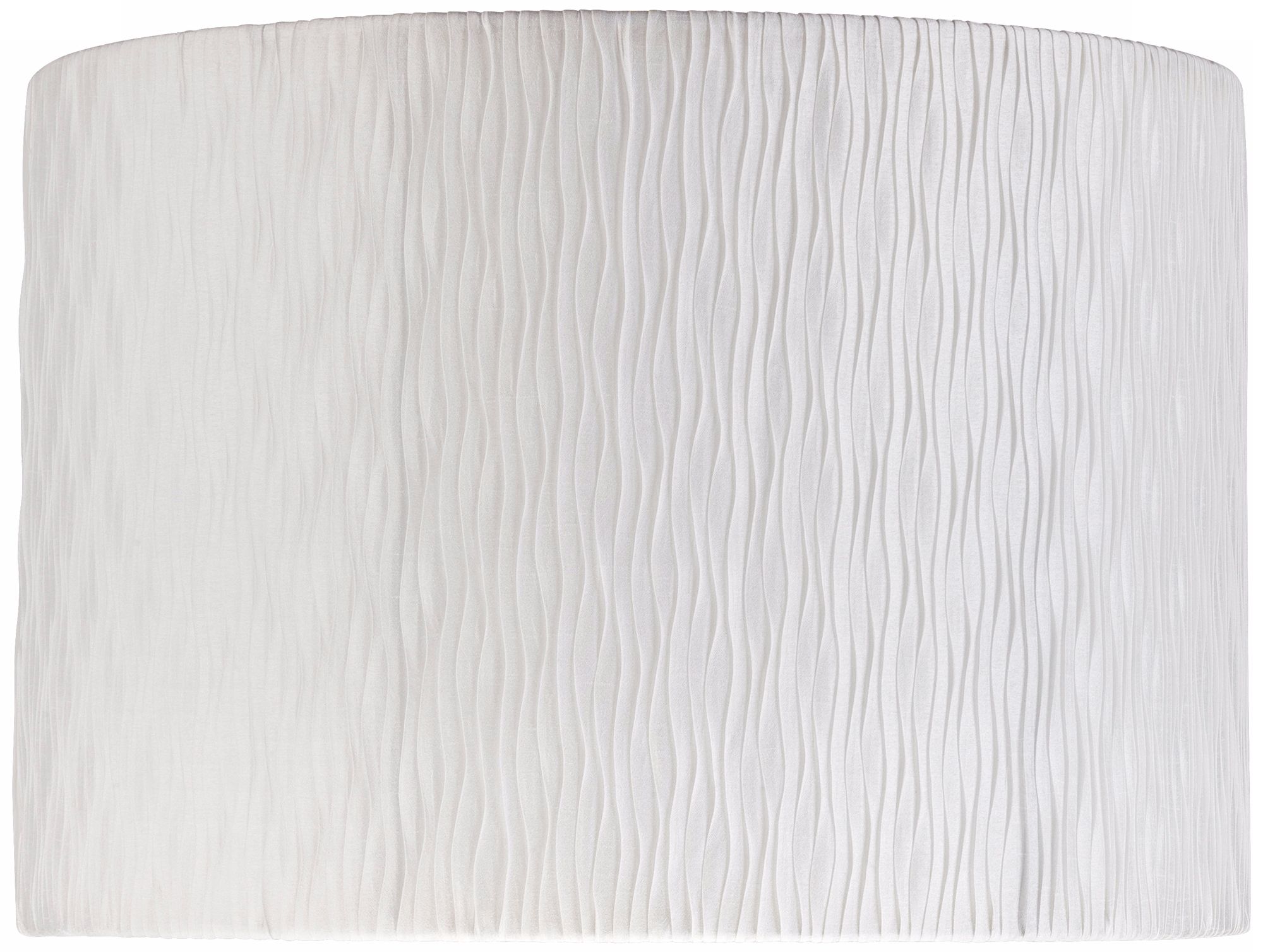 Morell White Pleat Drum Shade 15x15x10.5 (Spider)