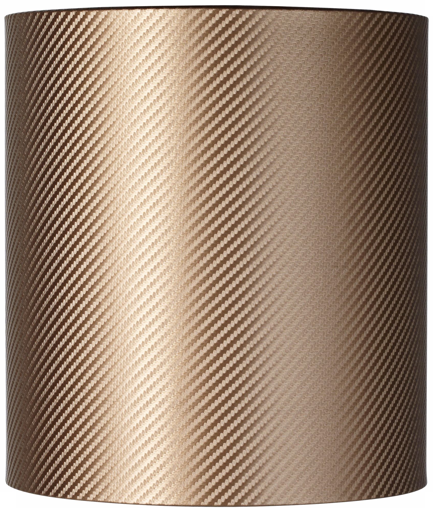 Coffee Woven-Look Drum Shade 9x9x10 (Spider)