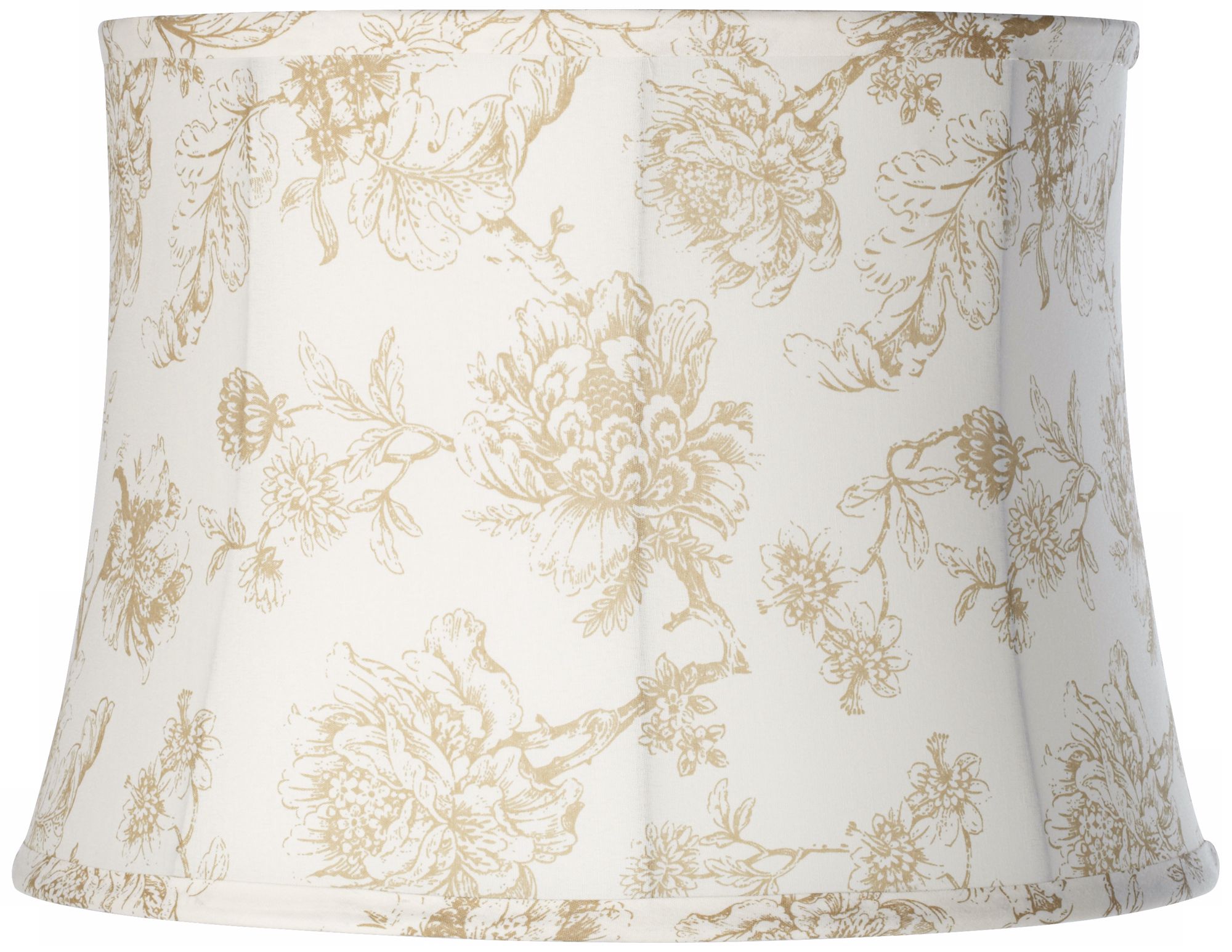 Cream English Floral Shade 12x14x10 (Spider)