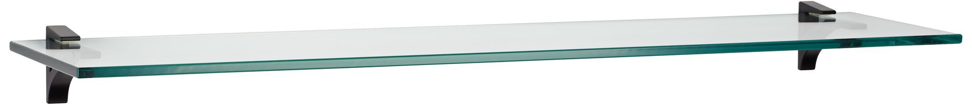 Cardinal 12" Deep Black Floating Glass Shelves