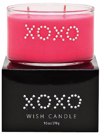 "XOXO" Hand-Jeweled Wish Candle