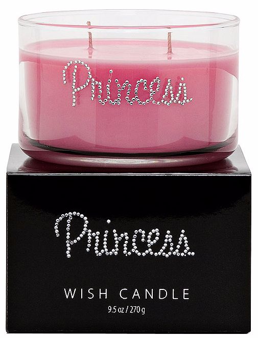 Pink Princess Hand-Jeweled Wish Candle