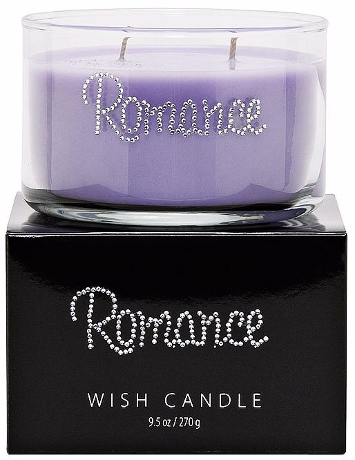 Purple Romance Hand-Jeweled Wish Candle