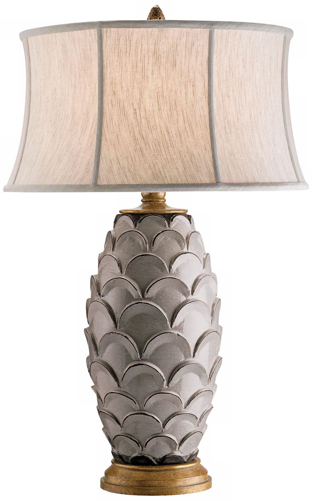 Currey and Company Demitasse Antique White Table Lamp