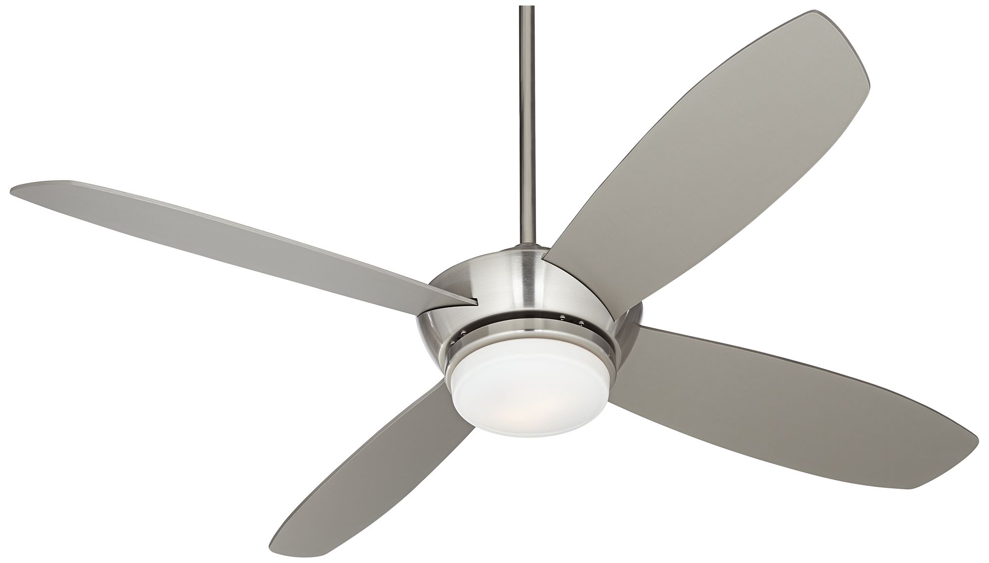 52" Casa Vieja™ Veridian Brushed Nickel Ceiling Fan