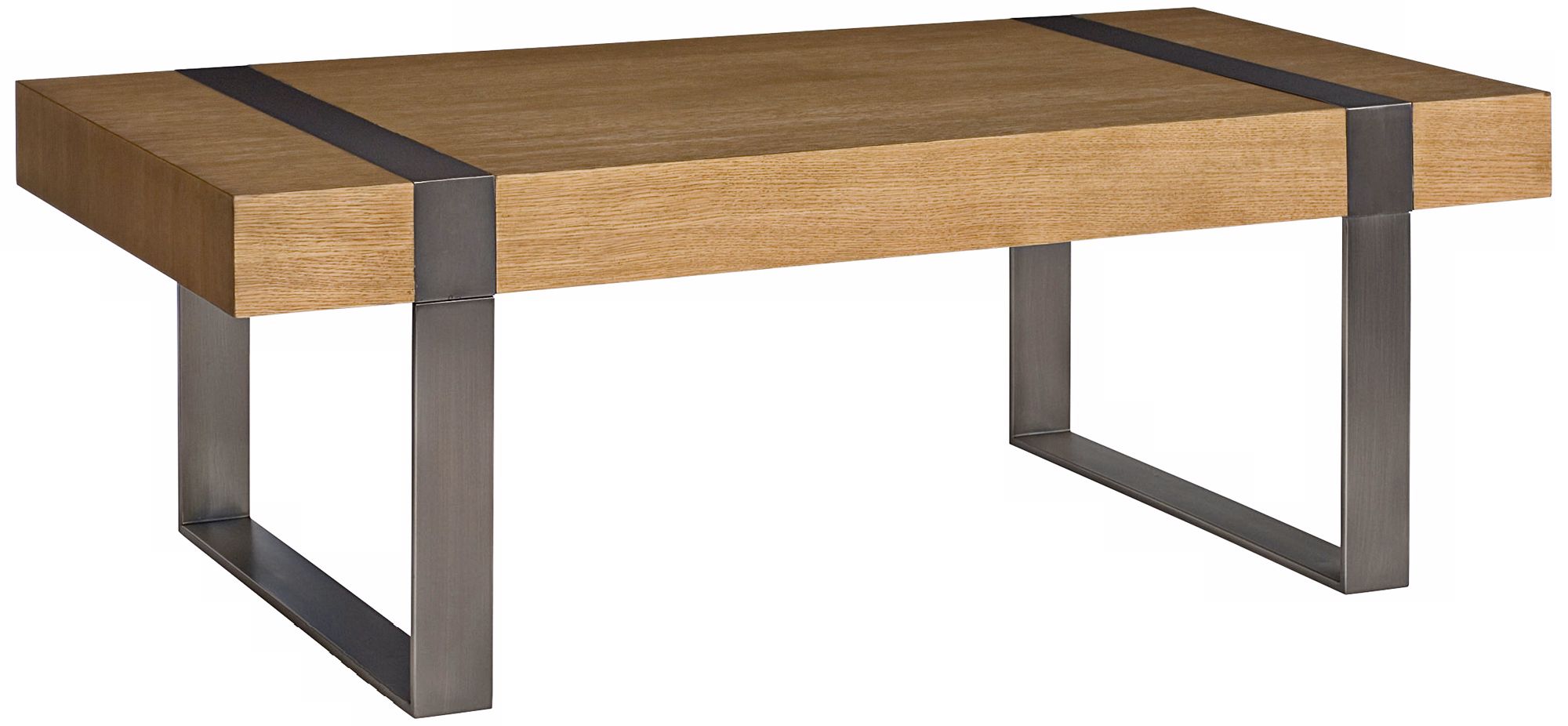 Flatiron Nickel and Sandy Brown Rectangular Cocktail Table