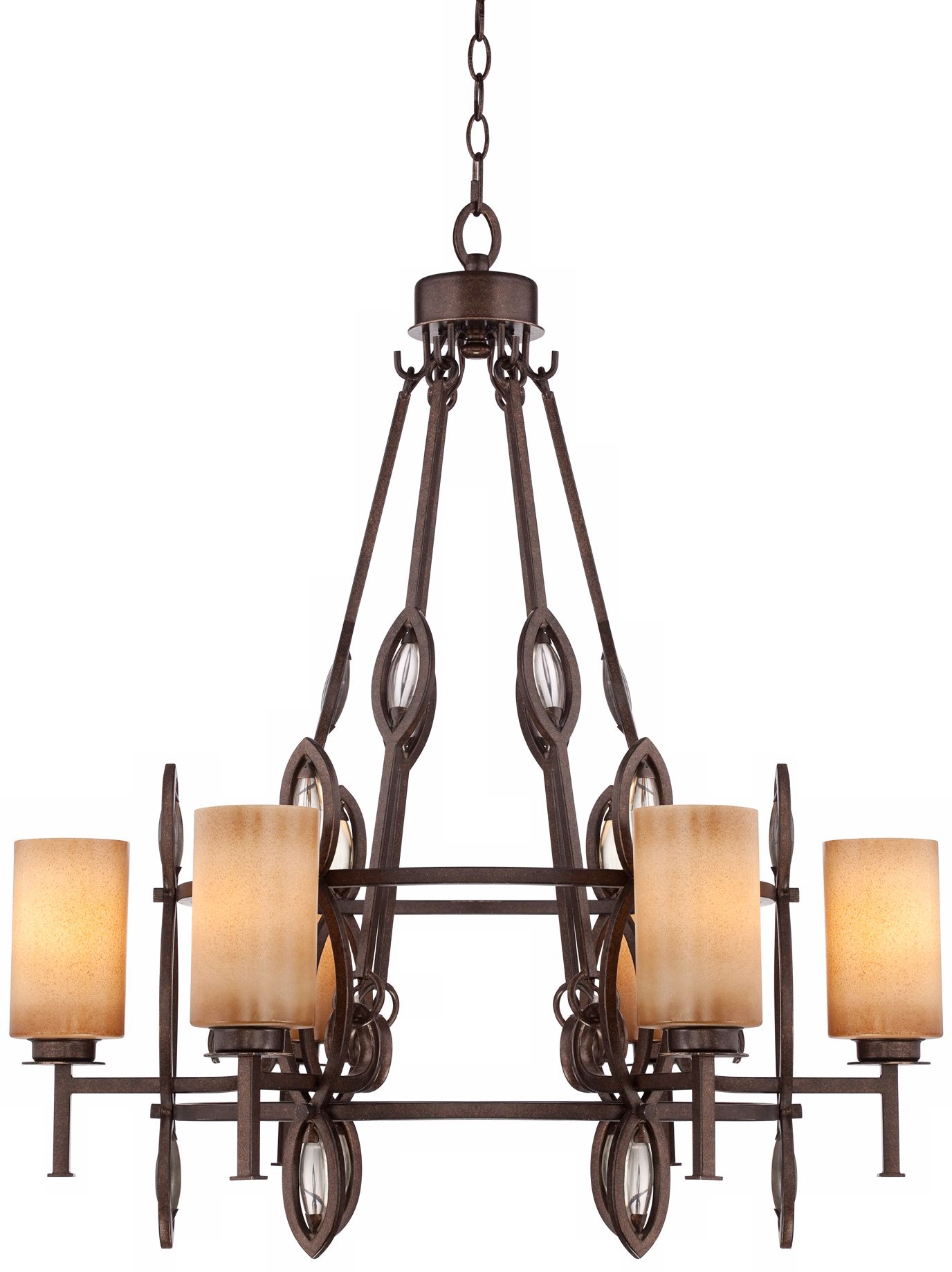 Bronze Opals 29 3/4" Wide Scavo Glass Chandelier