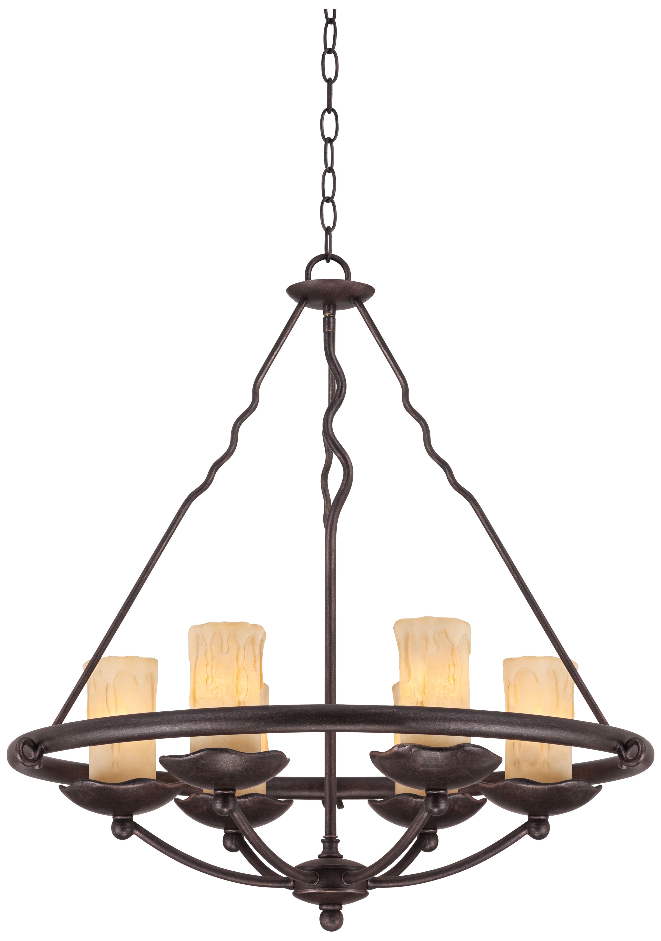 Kincaid 6-Light 26 1/2" Wide Bronze Chandelier