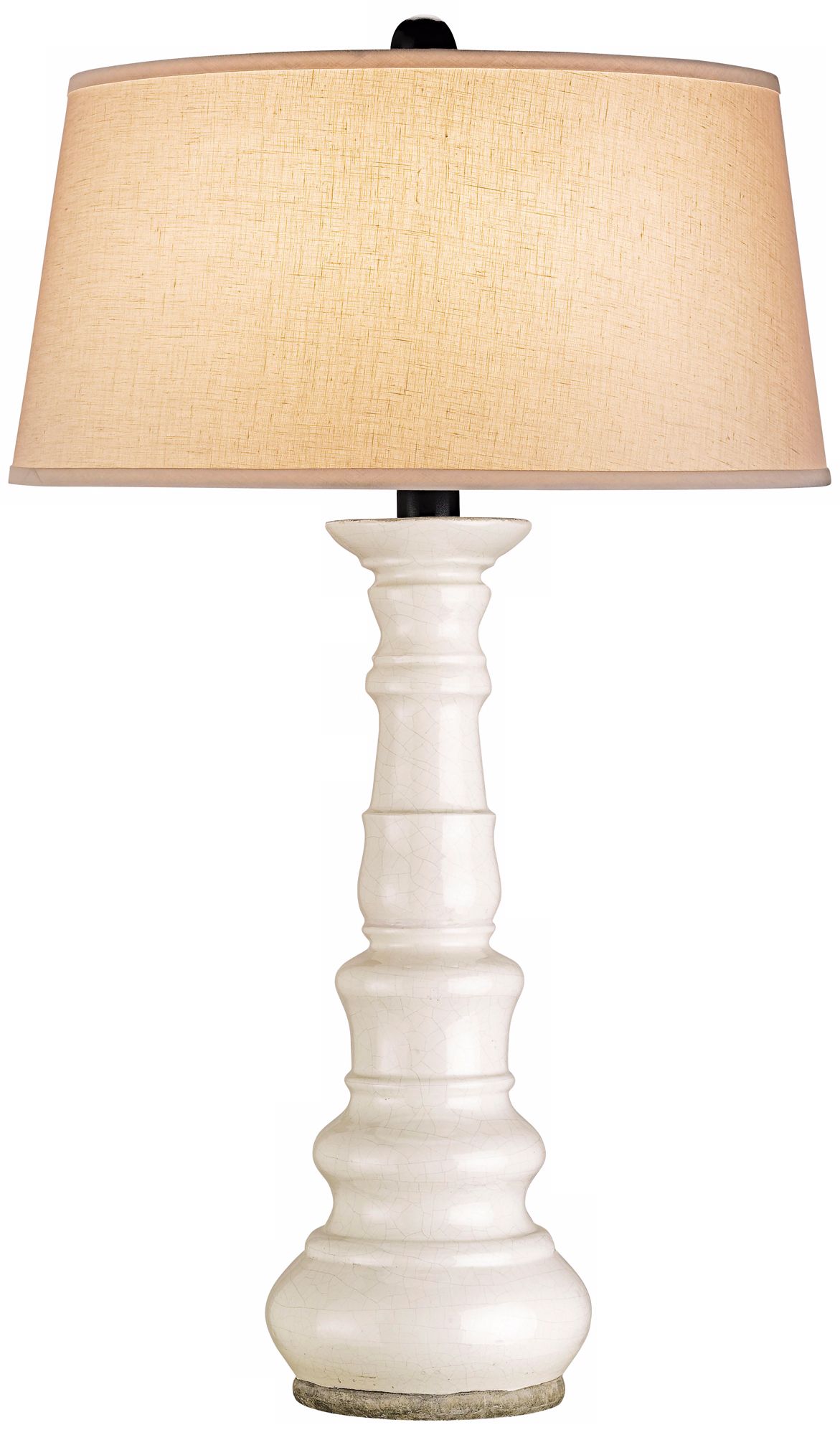 Currey and Company Linden White Terracotta Table Lamp