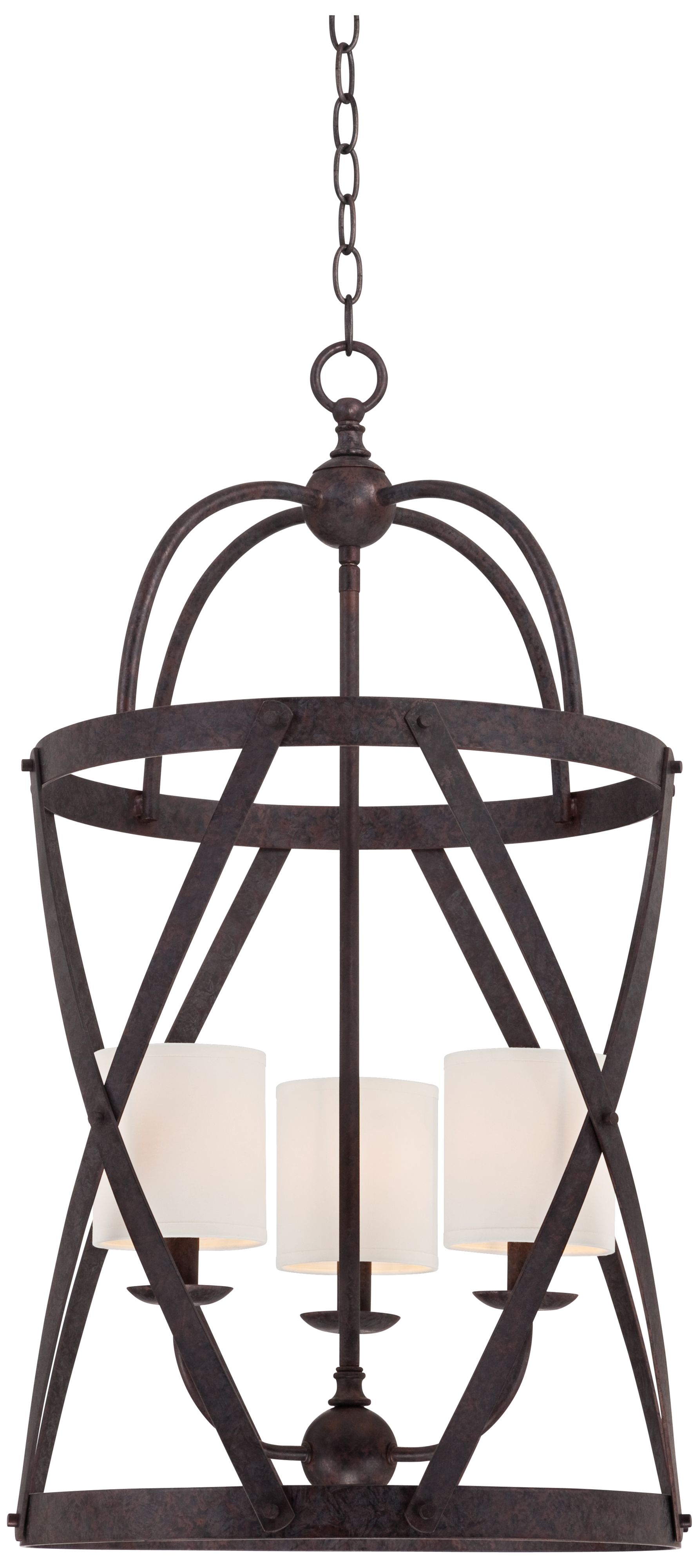 Franklin Iron Works Alder 15 1/2" Wide Bronze Pendant Light