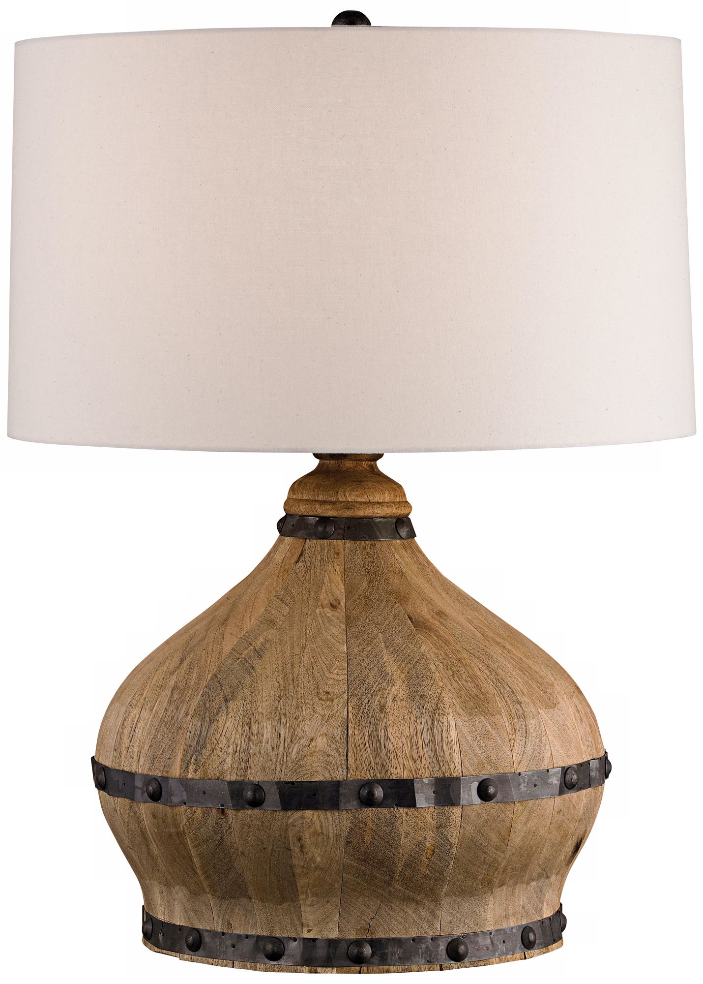 Currey and Company Farmhouse Wine Barrel Table Lamp