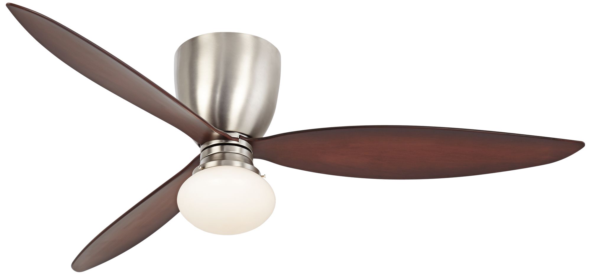 52" Casa Orbiter Opal Glass Espresso Hugger Ceiling Fan