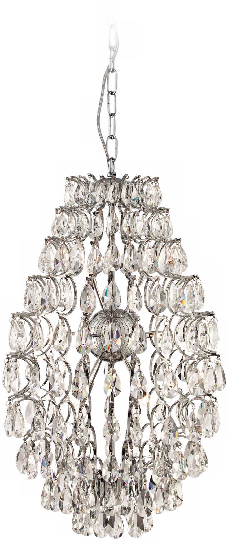 Crystalova 15 3/4" Wide Teardrop Chandelier