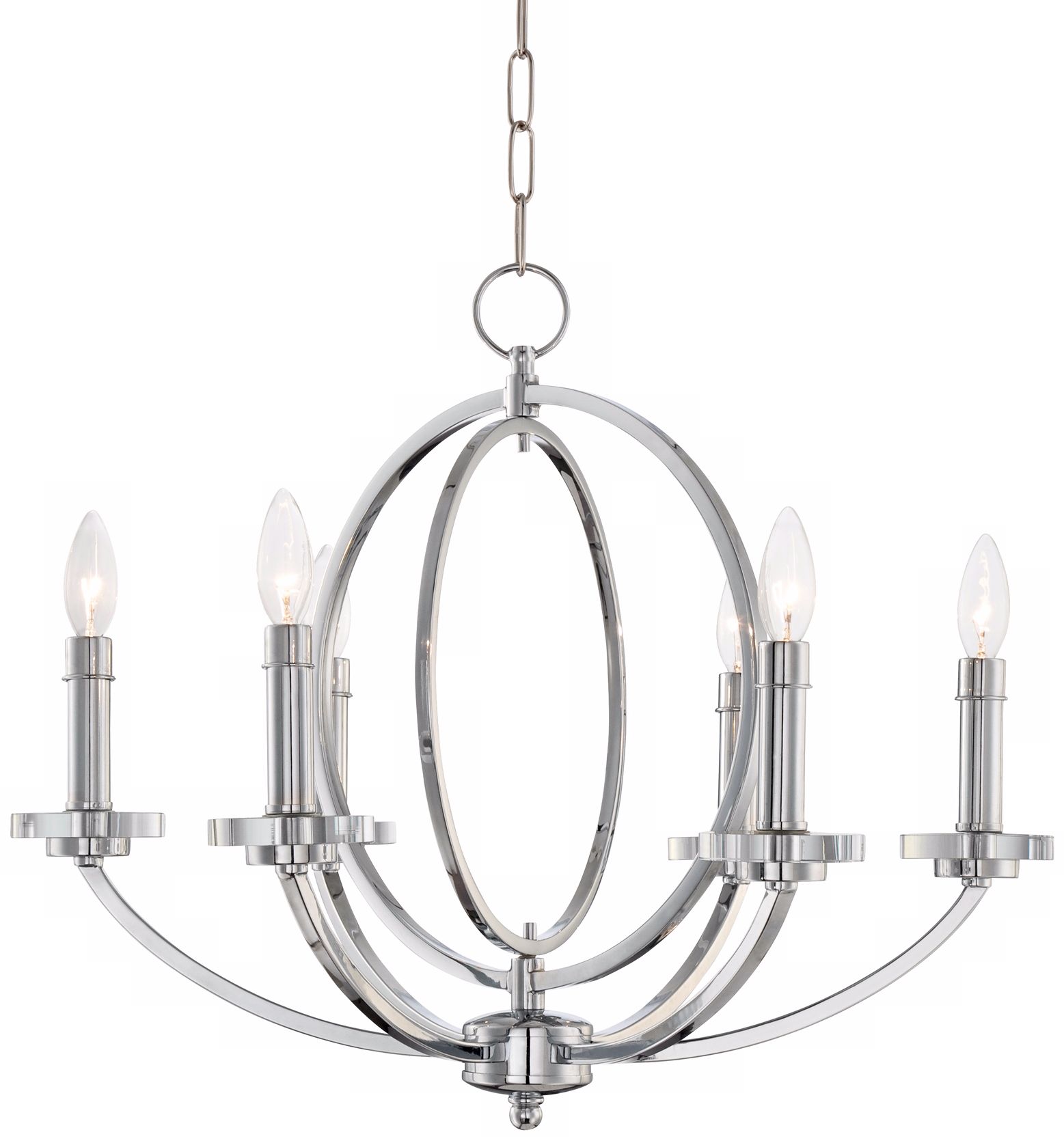 Possini Euro Aeon 24" Wide Chrome Chandelier