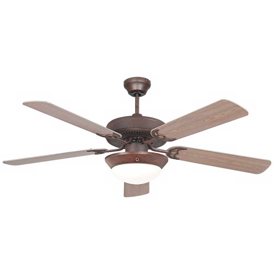 52" California Home Rubbed Bronze Ceiling Fan with Light   #Y2805 Y3875