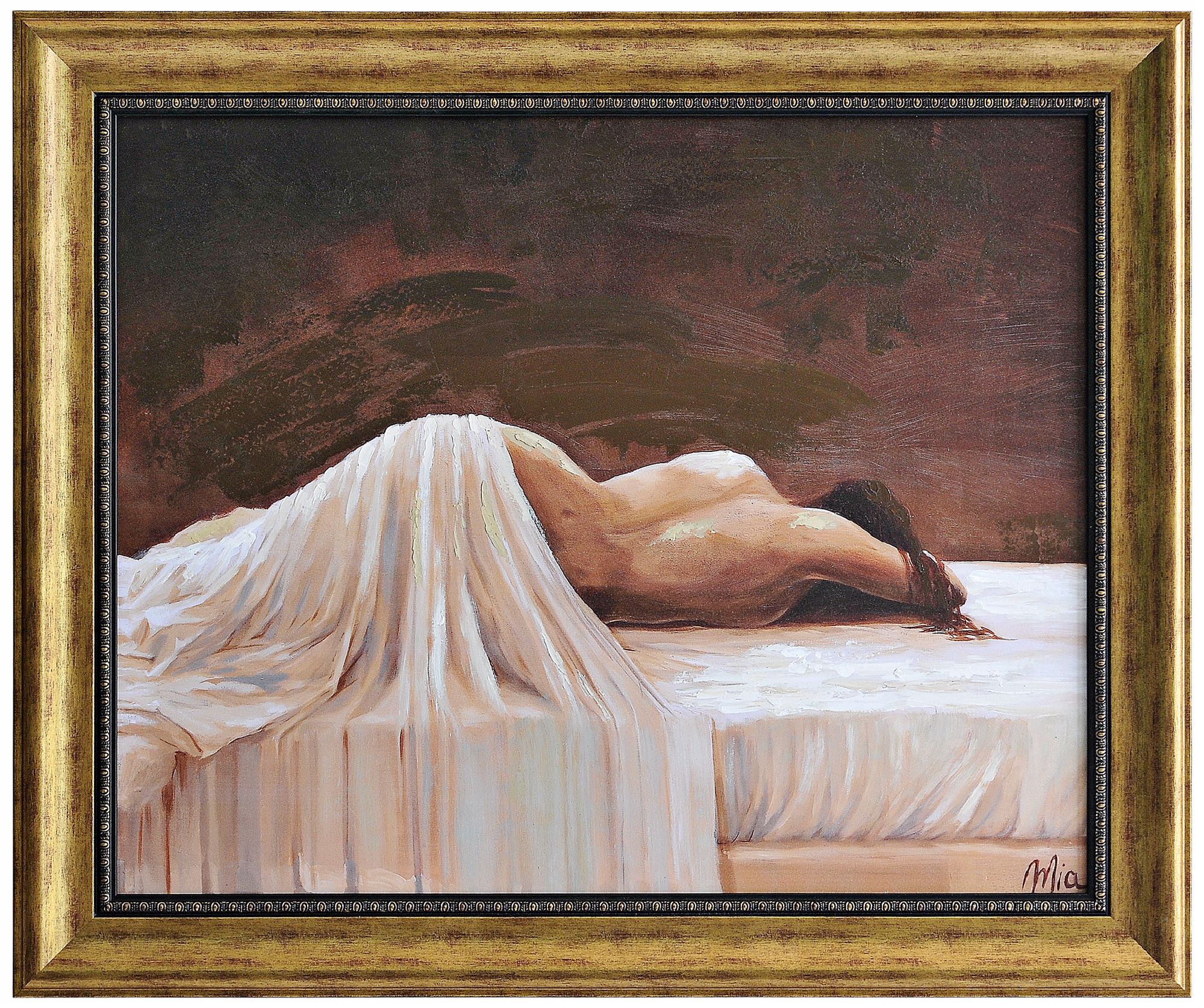 Slumber 36" High Framed Figurative Wall Art