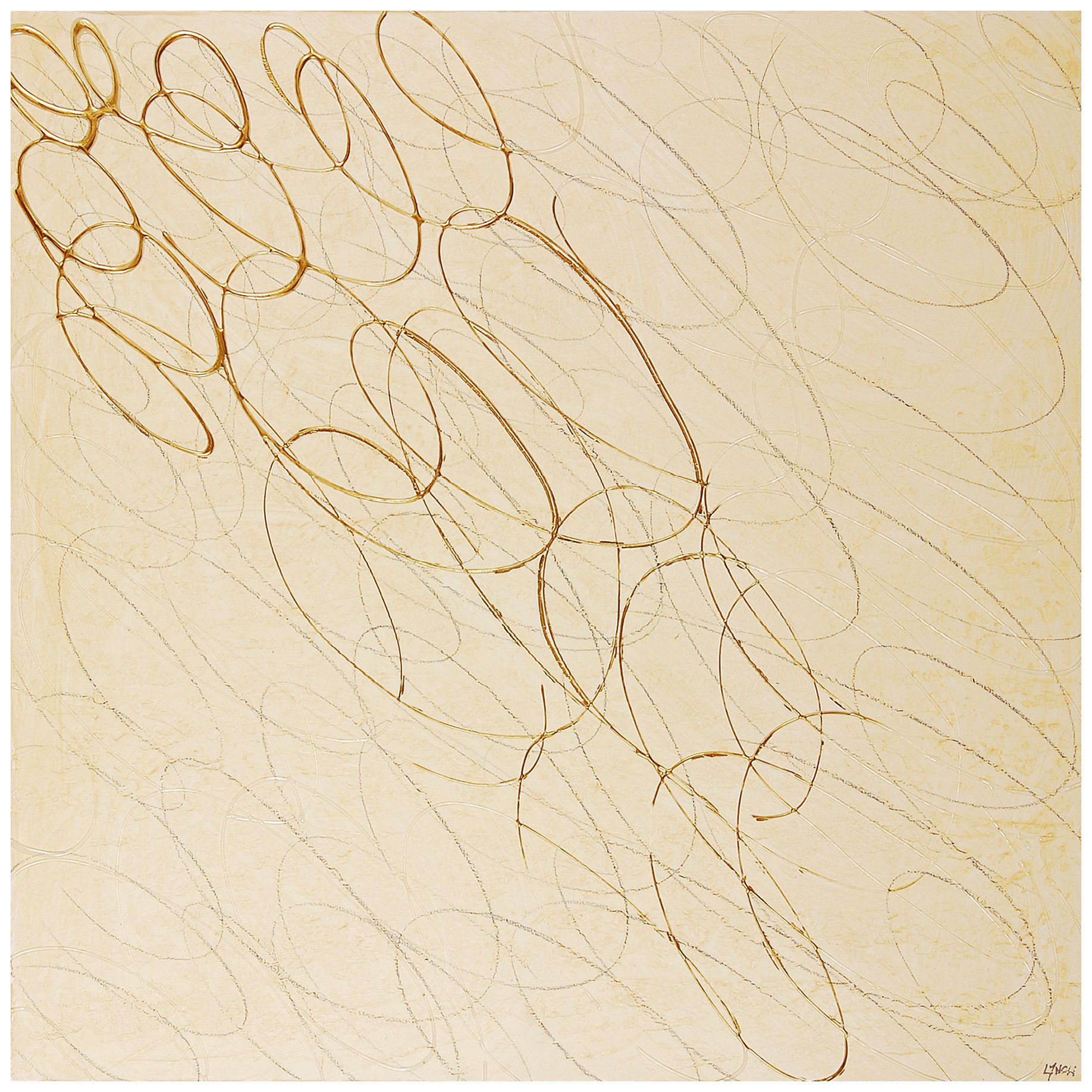 Whimsical Circle II 30" Square Abstract Wall Art