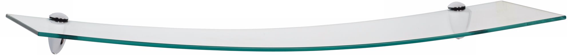 Skylark 31 1/2" Wide Chrome Glass Shelf