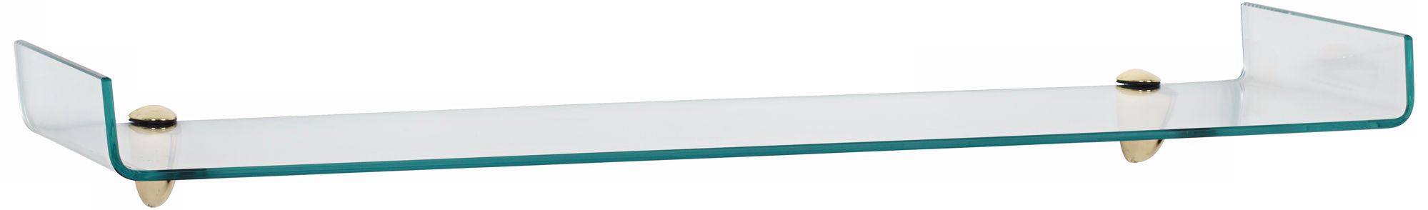 Osprey 31 1/2" Wide Brass Glass Shelf