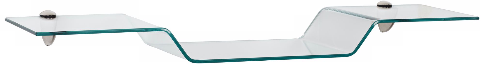 Eagle 31 1/2" Wide Brushed Steel Glass Shelf