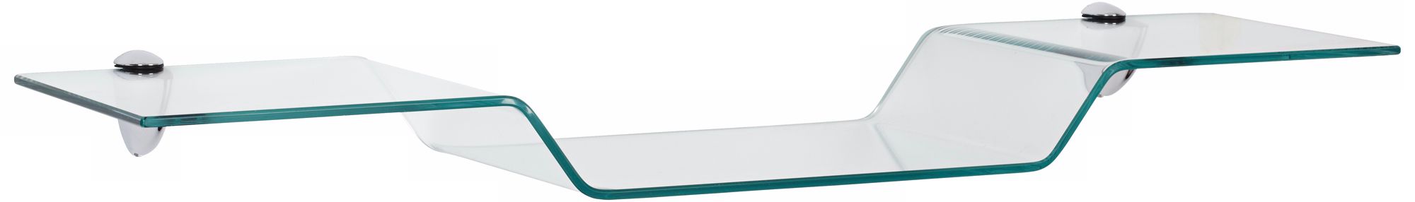 Eagle 31 1/2" Wide Chrome Glass Shelf