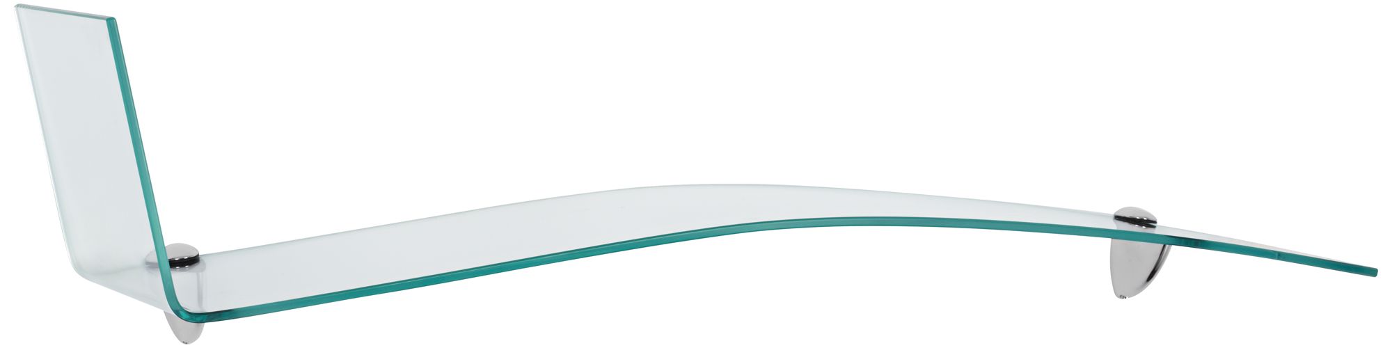 Sandpiper 31 1/2" Wide Chrome Glass Shelf