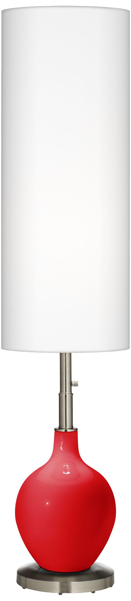 Bright Red Ovo Floor Lamp