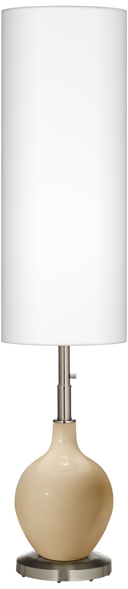 Colonial Tan Ovo Floor Lamp