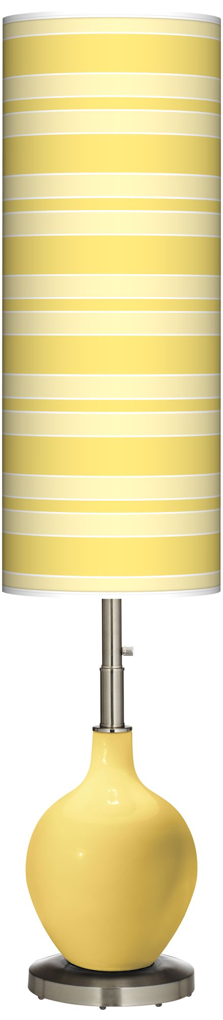 Daffodil Bold Stripe Ovo Floor Lamp
