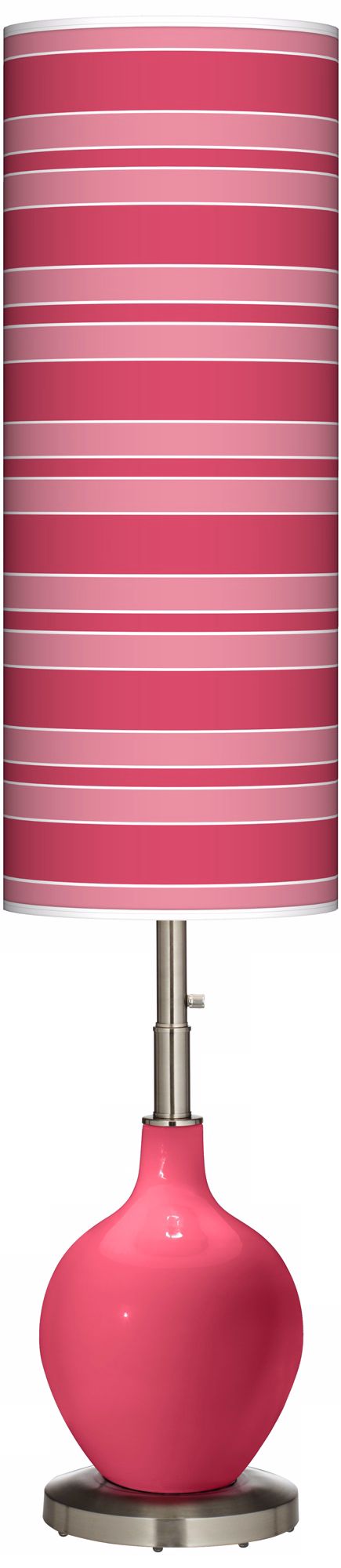 Eros Pink Bold Stripe Ovo Floor Lamp