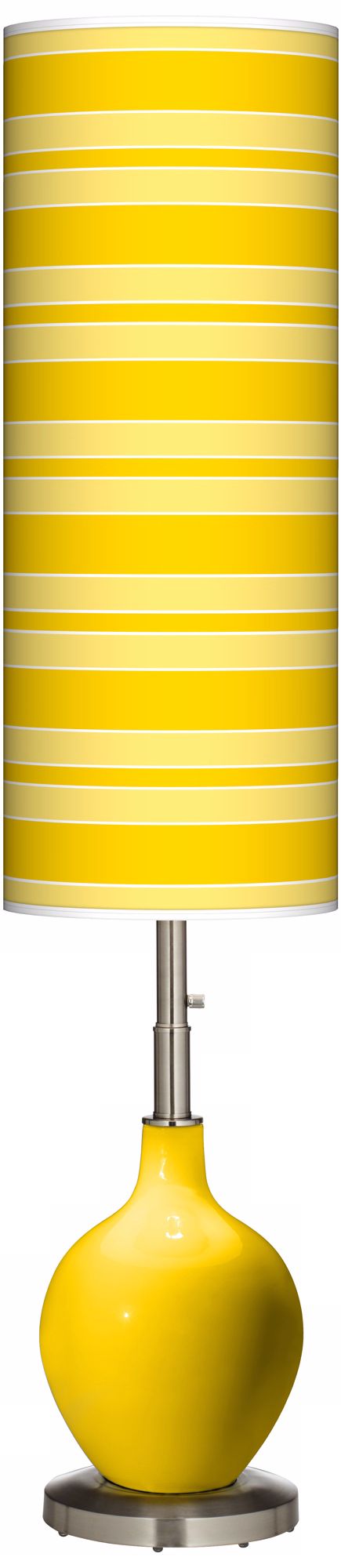 Citrus Bold Stripe Ovo Floor Lamp
