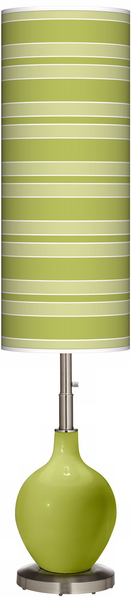 Parakeet Bold Stripe Ovo Floor Lamp