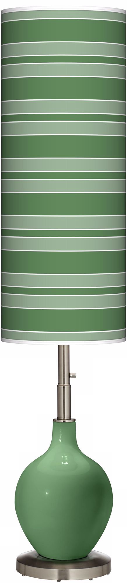 Garden Grove Bold Stripe Ovo Floor Lamp