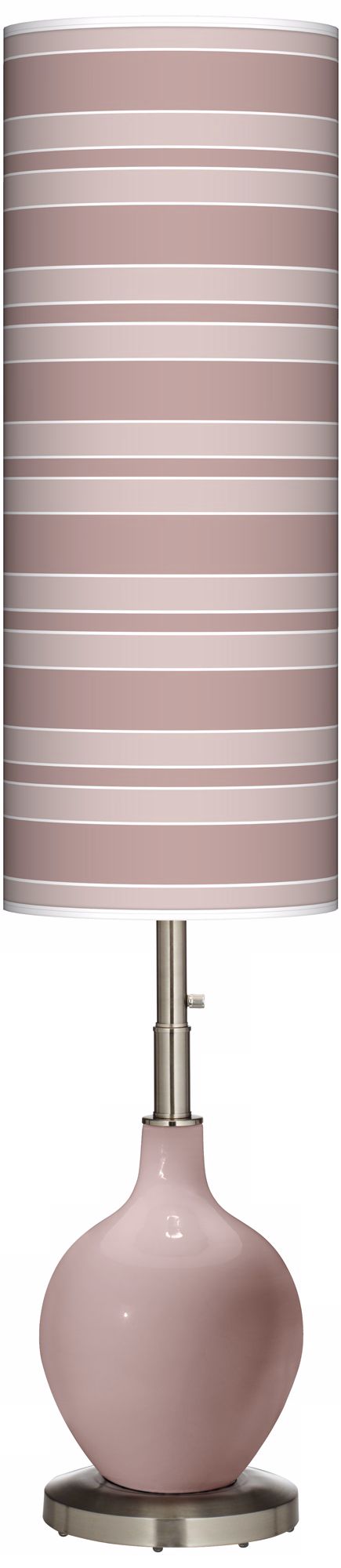 Dressy Rose Bold Stripe Ovo Floor Lamp