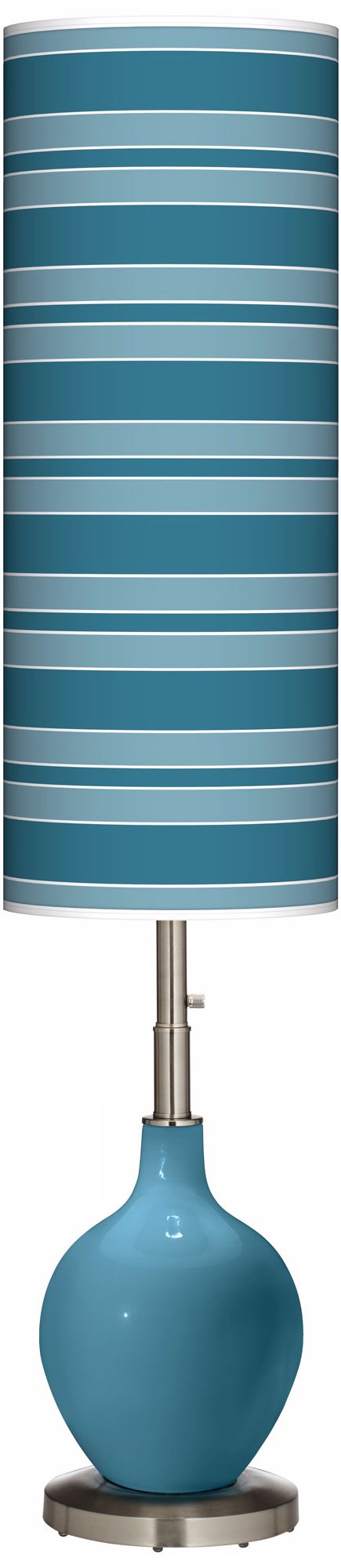 Great Falls Bold Stripe Ovo Floor Lamp