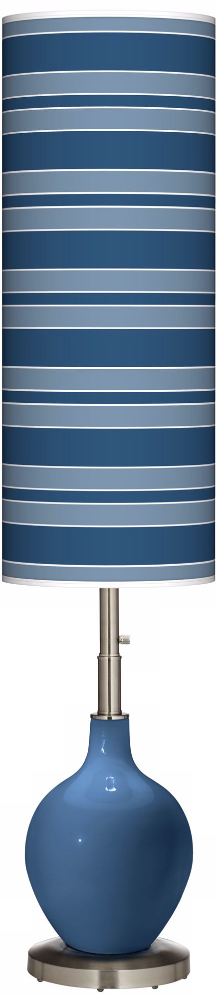 Regatta Blue Bold Stripe Ovo Floor Lamp