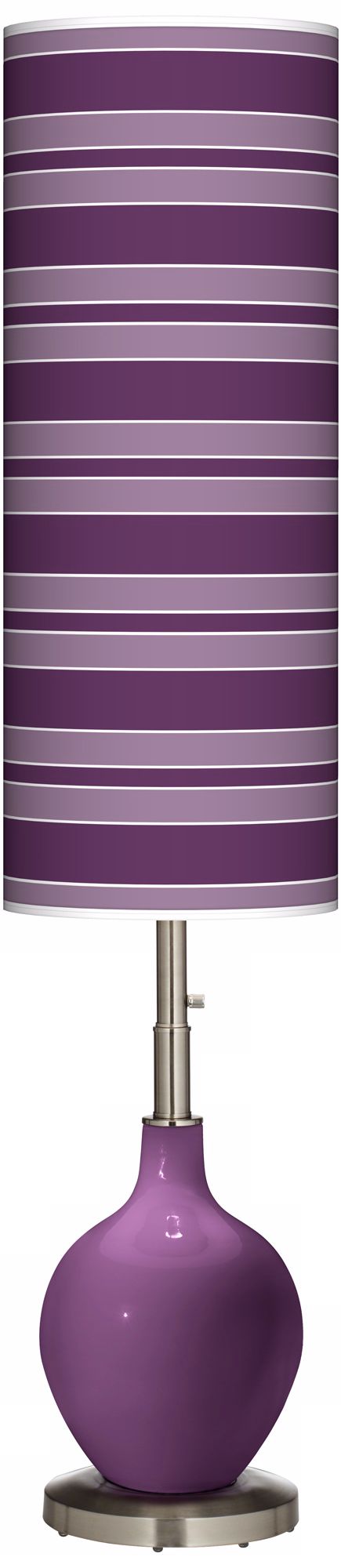 Kimono Violet Bold Stripe Ovo Floor Lamp