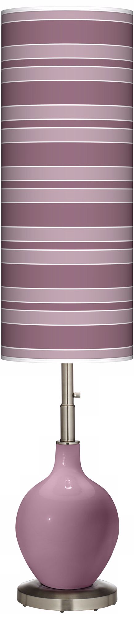 Plum Dandy Bold Stripe Ovo Floor Lamp