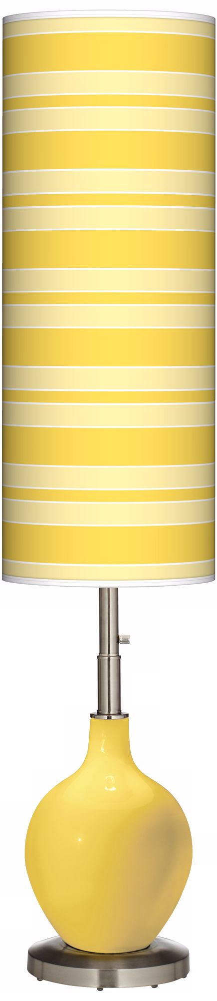 Lemon Zest Bold Stripe Ovo Floor Lamp