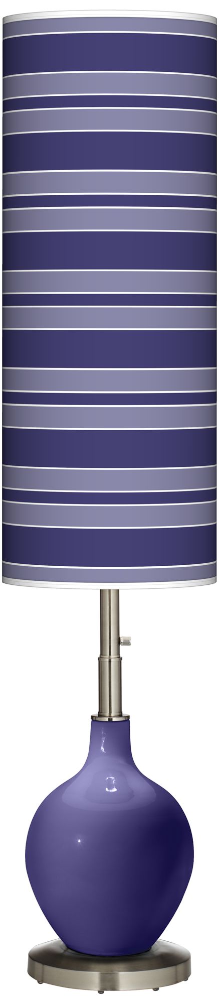 Valiant Violet Bold Stripe Ovo Floor Lamp