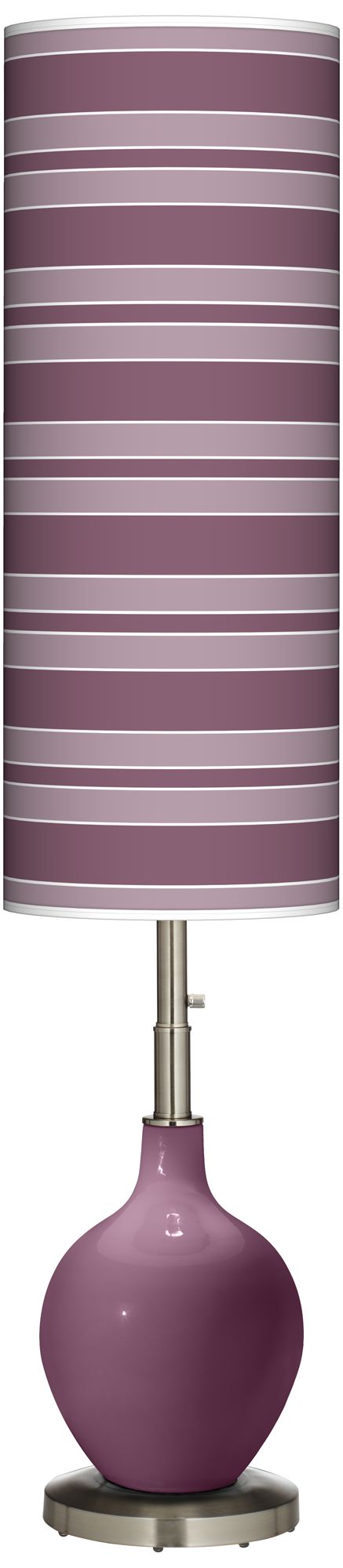 Grape Harvest Bold Stripe Ovo Floor Lamp