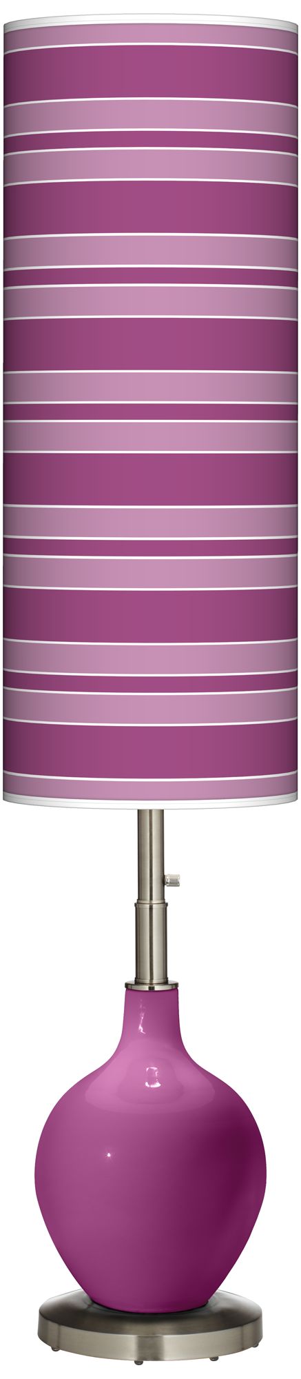 Verve Violet Bold Stripe Ovo Floor Lamp