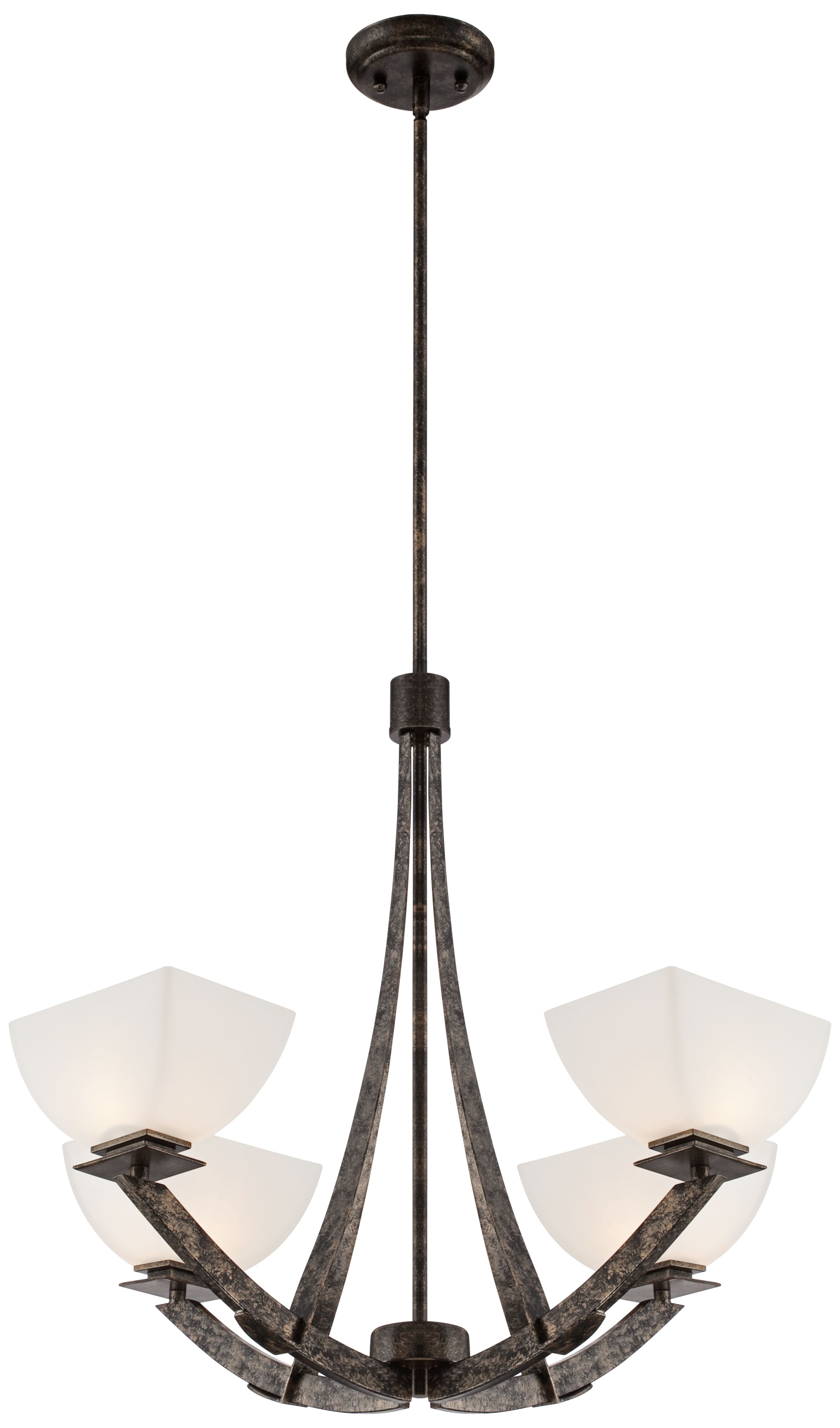 Jensen 4-Light 29 1/2" Wide Weathered Bronze Chandelier