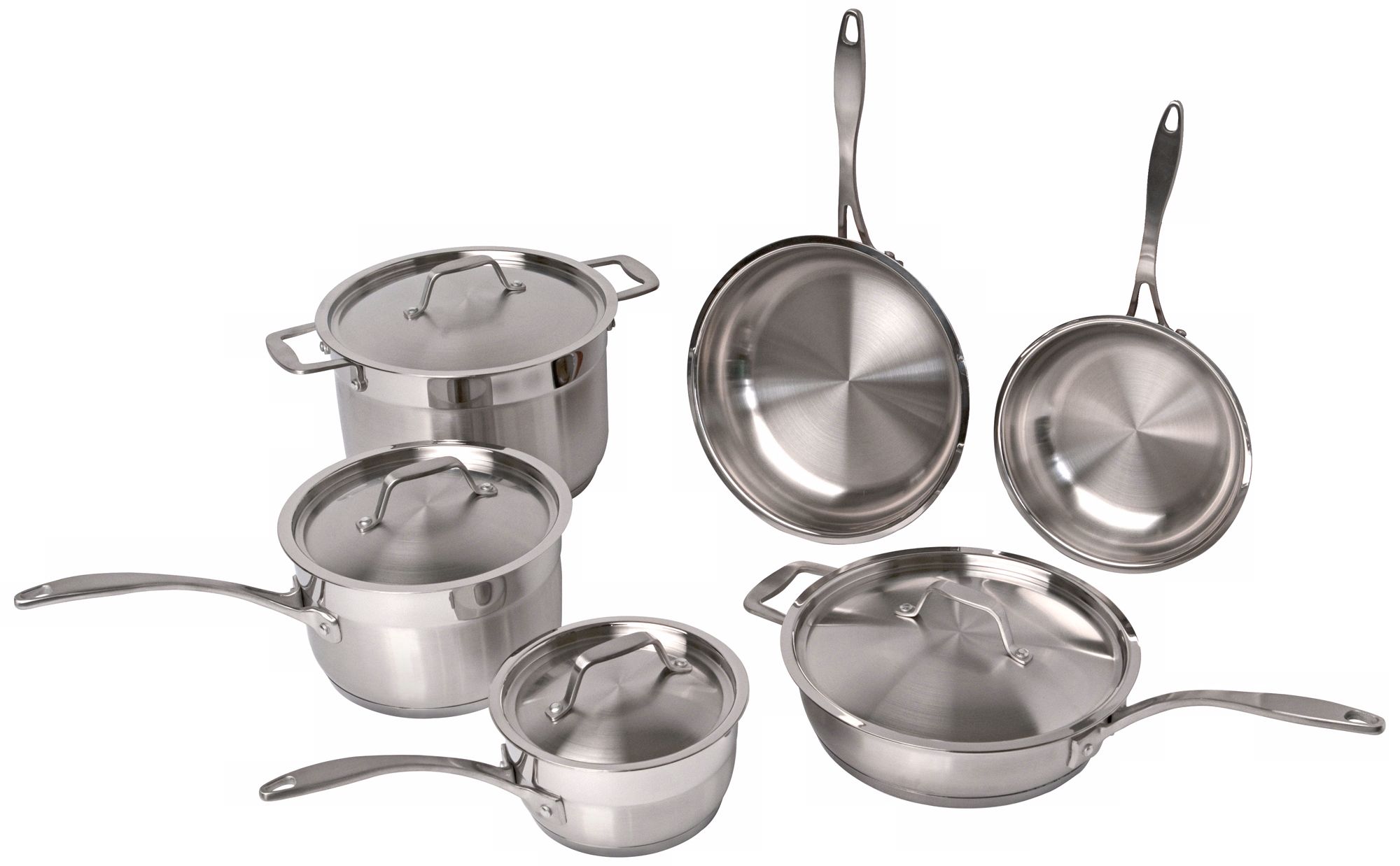 Professional Copper Clad 10-Piece Earthchef Cookware Set